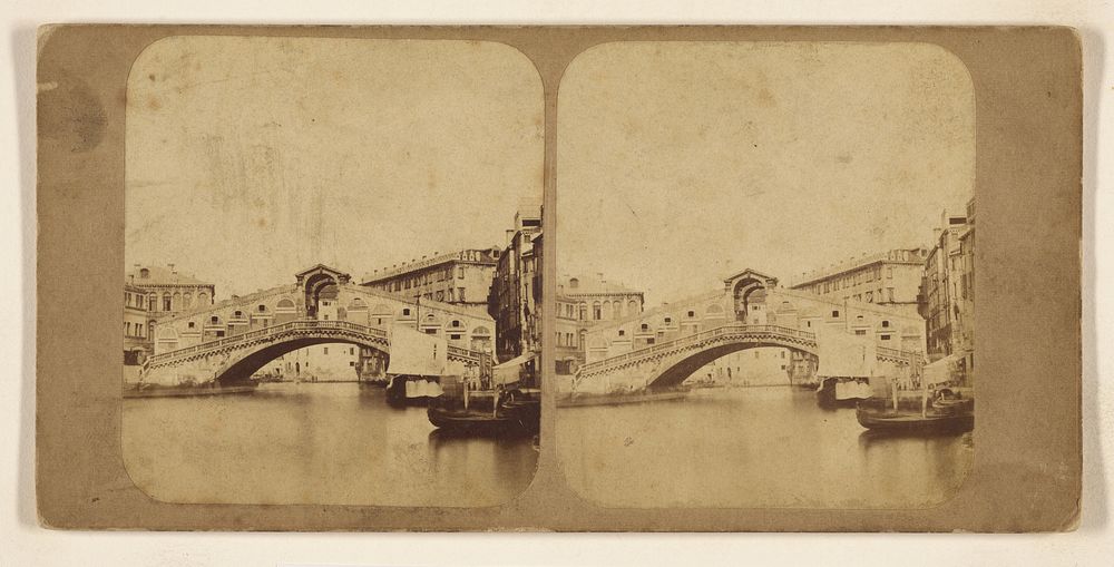 Bridge of the Rialto. - Venice by Claudius E Goodman