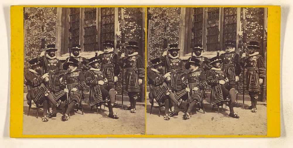 The Tower of London. - A Group of Warders in full Dress... by Frank Mason Good