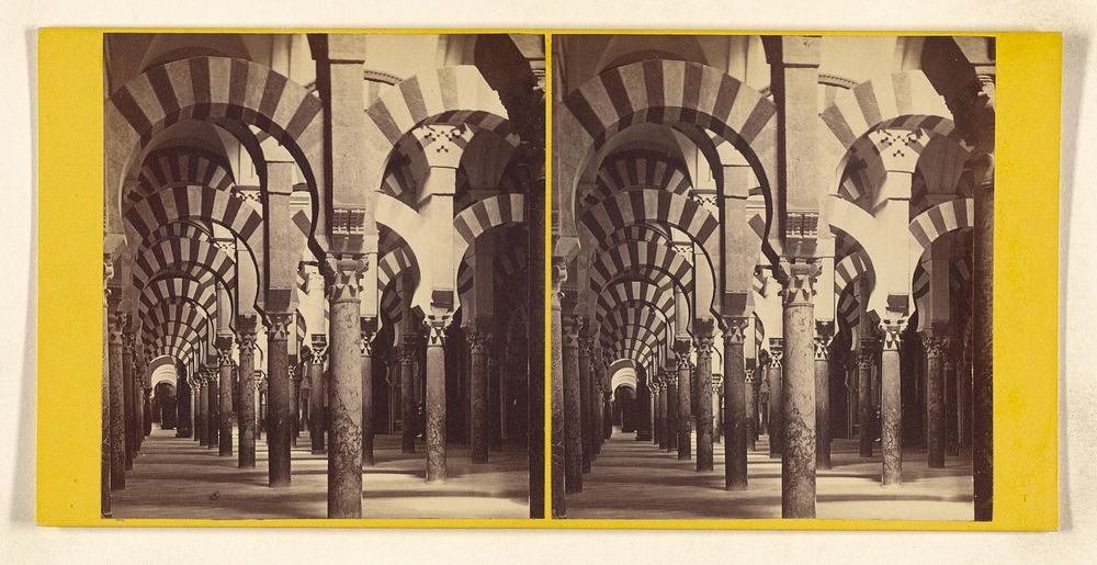 Cordova - Interior of Cathedral or Mosque. General View. The Most perfect specimen extant... Religious Architecture...of…