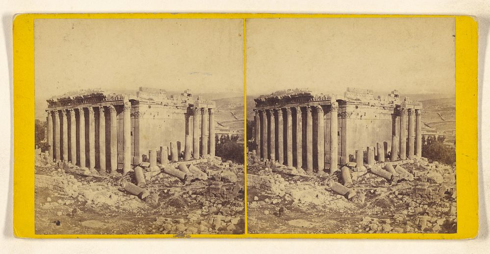 Baalbek. - General View of the Temple of Jupiter. by Frank Mason Good