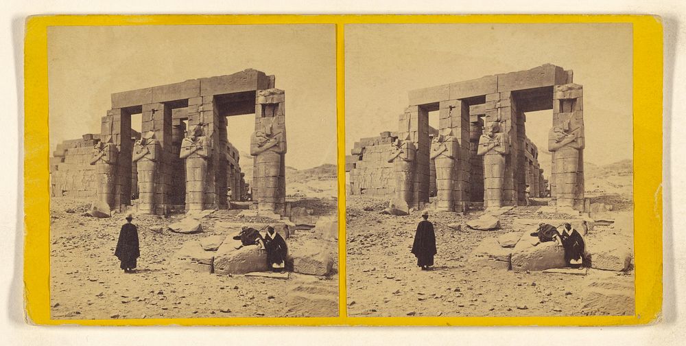 Egypt. - Thebes. The South Portico of the Memnonium. by Frank Mason Good