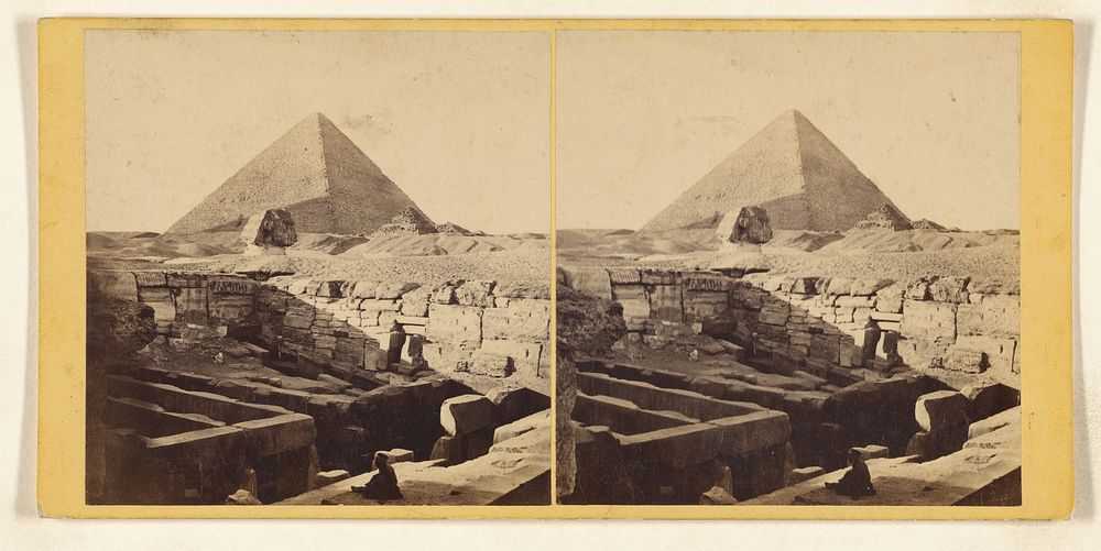 Egypt. - The Great Pyramid and Excavated Temple. by Frank Mason Good
