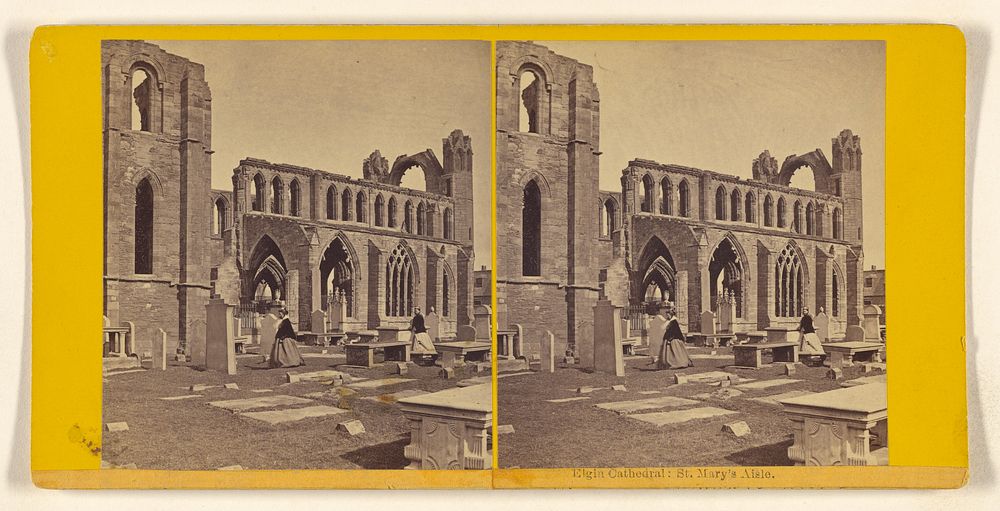 Elgin Cathedral, St. Mary's Aisle. by H Gordon
