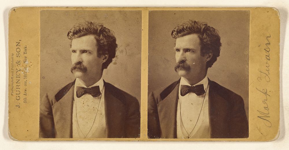 Samuel Langhorne Clemens - "Mark Twain" by Jeremiah Gurney and Son