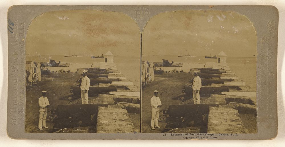 Rampart of Fort Guadeloupe. Cavite, P.I. by Carleton H Graves
