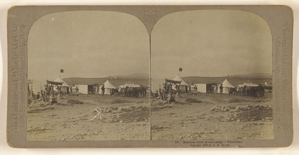General view of our camp in Palestine. by Carleton H Graves