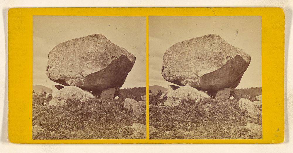 The Boulder at Bartlett. [White Mountain] by John B Heywood