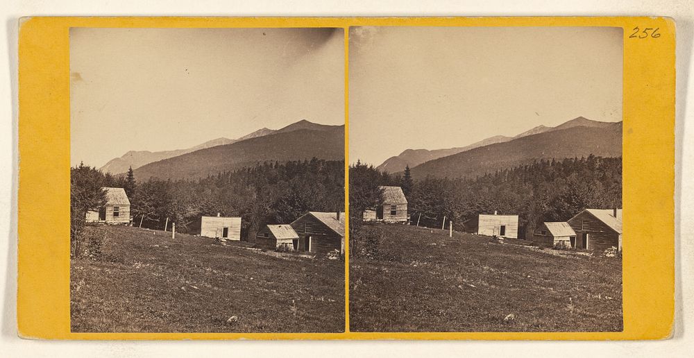View from the Flume House, showing Peaks of Franconia Mountains. [White Mountain] by John B Heywood