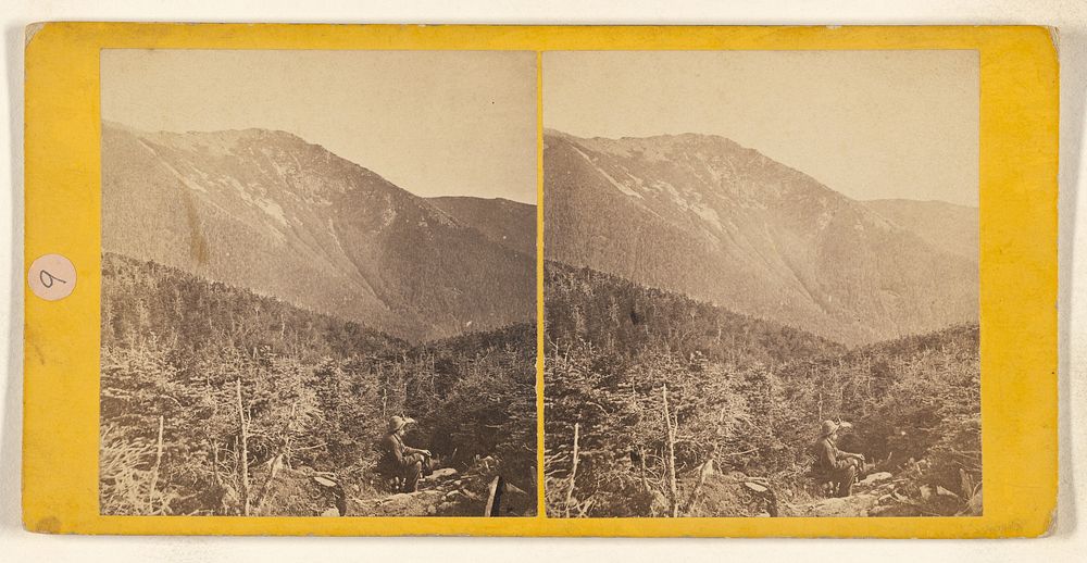 View of Mt. Liberty from path to Lafayette. [White Mountain] by John B Heywood