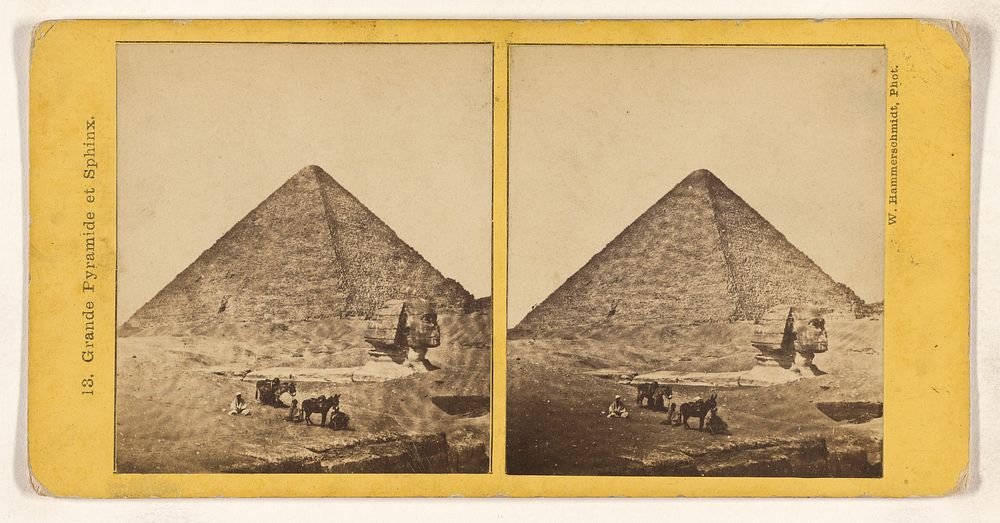 Grande Pyramide et Sphinx. by Wilhelm Hammerschmidt