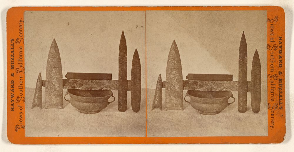 Indian arrow heads and bowl by E J Hayward and H W Muzzall