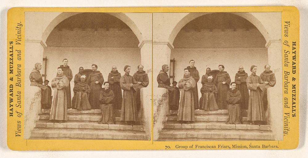 Group of Francisan Friars, Mission, Santa Barbara [California] by E J Hayward and H W Muzzall