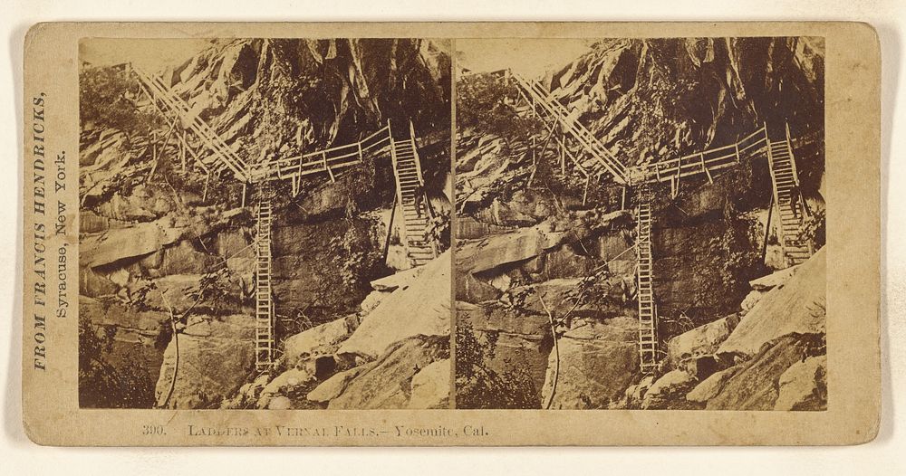 Ladders at Vernal Falls, - Yosemite, Cal. by Francis Hendricks