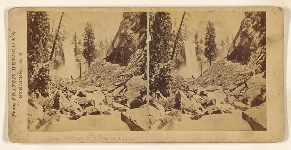 Vernal Fall, - Yosemite, Cal. by Francis Hendricks