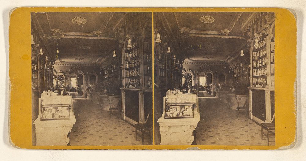 Interior of Apothecary's Store. [Boston, Mass.] by John B Heywood