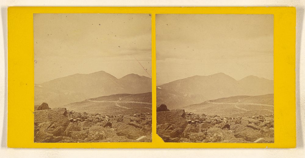 Mts. Adams and Madison from Mt. Washington. [White Mountain] by John B Heywood