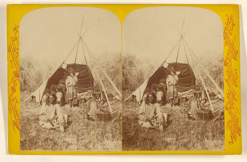 Breaking Up Camp. U-In-Ta Utes. Living in the U-in-ta Valley, on the Western Slope of the Wasatch Mountain in Utah. by John…