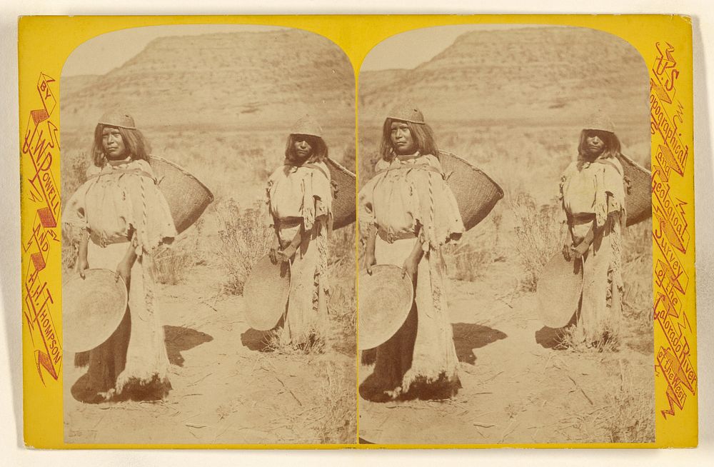 The Seed Gatherers. Kai-Vav-Its. A tribe of...Pai Utes, living on...Kai-bab Plateau,...Grand Canon...Colorado... by John K…