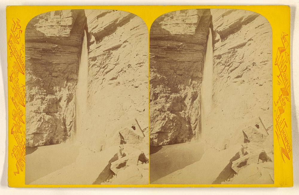 Cataract in a Cleft. [Grand Canon, Colorado River] by John K Hillers