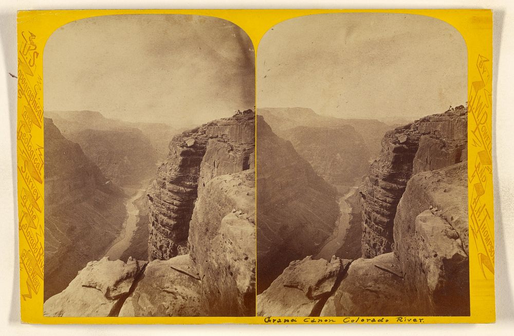 The Canon, from To-ro-weap Valley, (Looking Down.) [Grand Canon, Colorado River] by John K Hillers