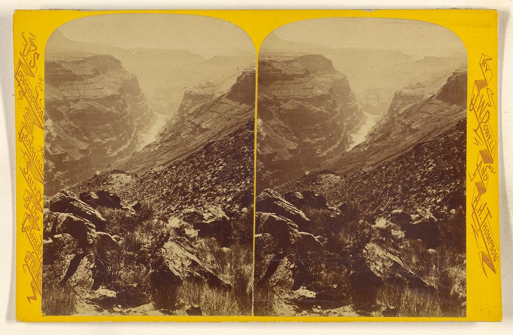 The Canon, seen from To-ro-weap Valley. [Grand Canon, Colorado River] by John K Hillers