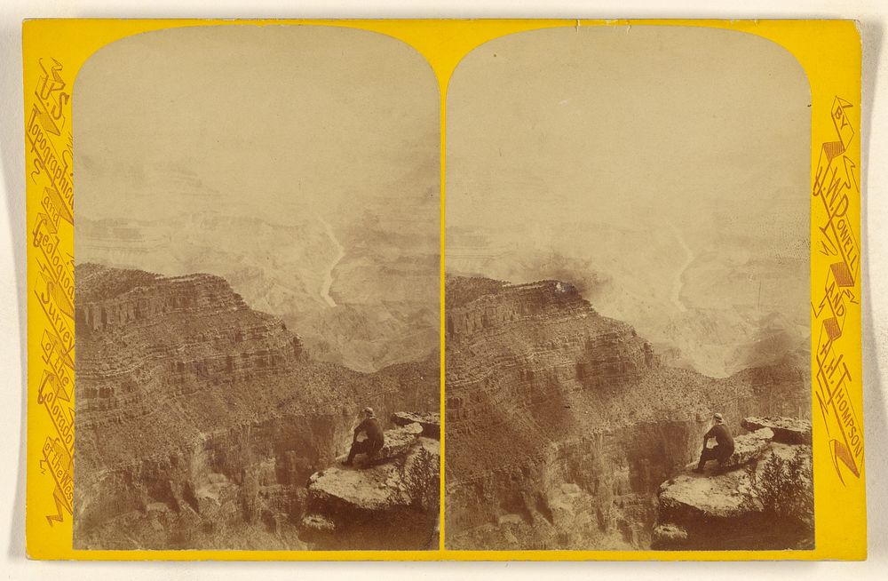 The Canon, from Powell,s [sic] Plateau. [Grand Canon, Colorado River] by John K Hillers