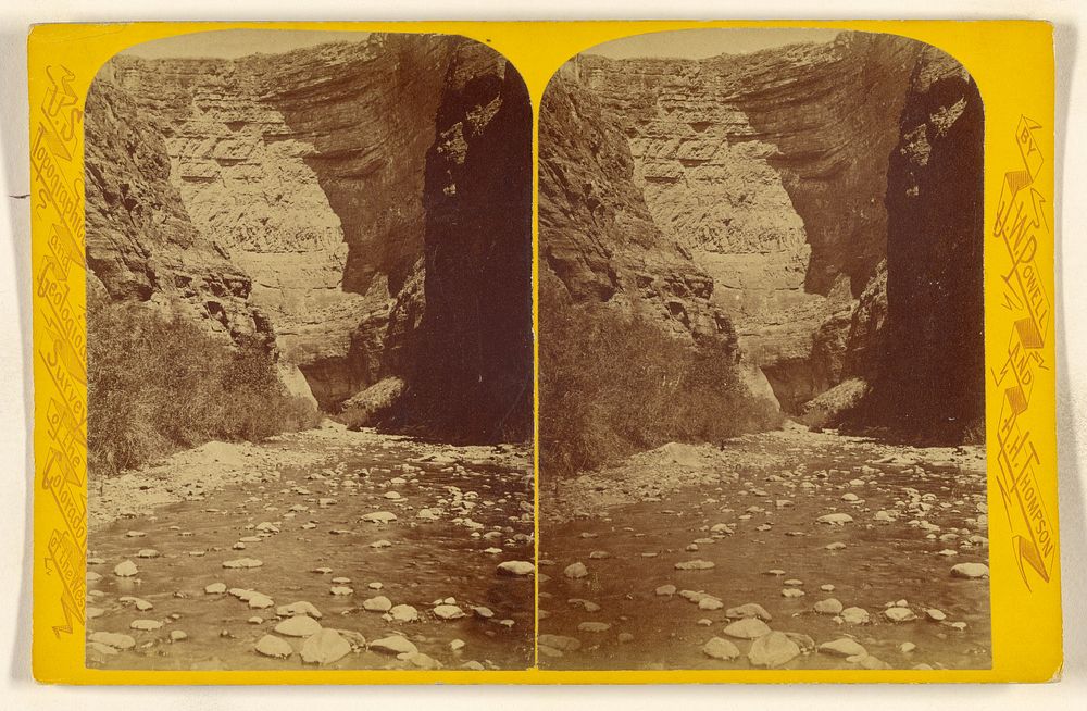 Kanab Canon Is a tributary of The Grand Canon of the Colorado, and is about two thousand feet in depth... by John K Hillers
