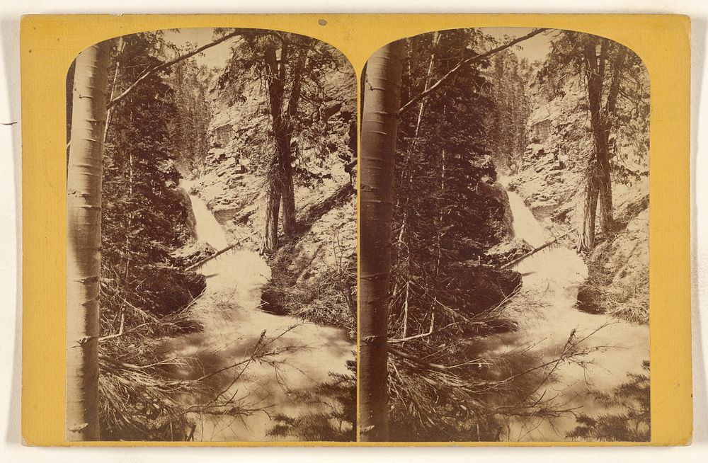 Upper Fall, Bullion Canon. [Pine Creek, Sevier River] by John K Hillers