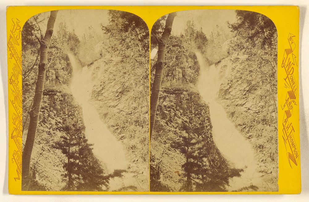 Renshaw's Cascade, Bullion Canon. [Pine Creek, Sevier River] by John K Hillers