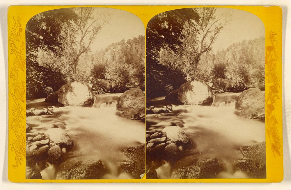 Views on Boulder Creek, the Falls by John K Hillers
