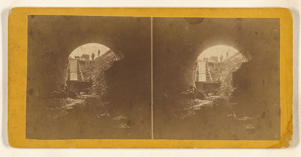 West Entrance of Arch, looking out. [Hoosac Tunnel Route] by Hurd and Smith