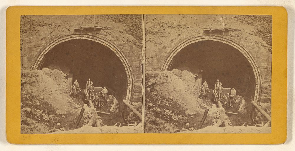 West Entrance of Arch. [Hoosac Tunnel Route] by Hurd and Smith