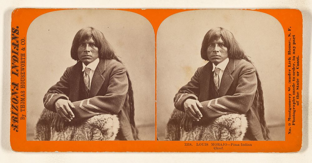 Louis Morajo - Pima Indian Chief. by Thomas Houseworth and Company