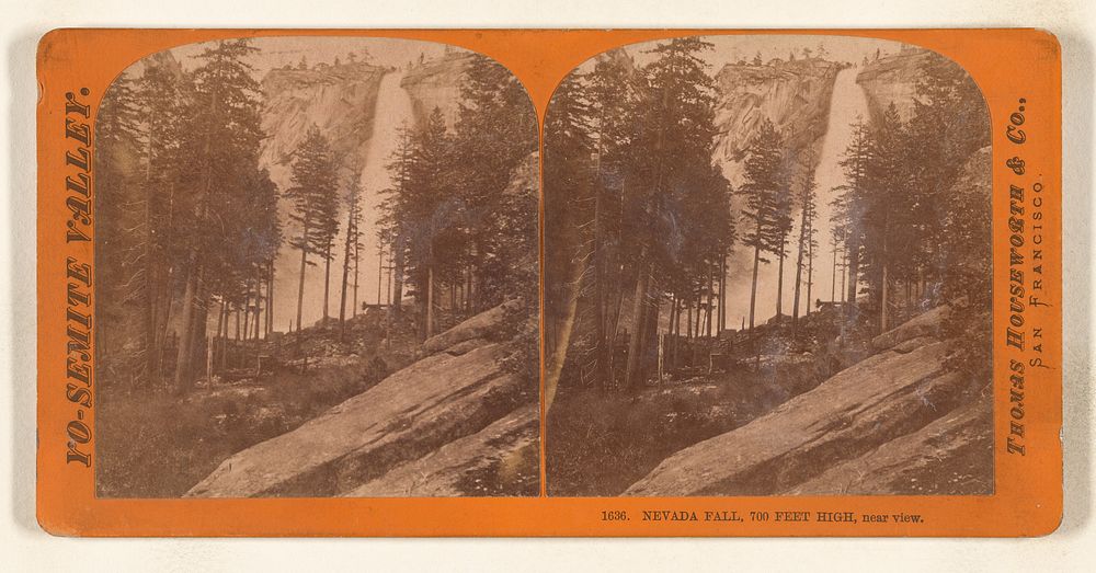 Nevada Fall, 700 feet high, near view. by Thomas Houseworth and Company