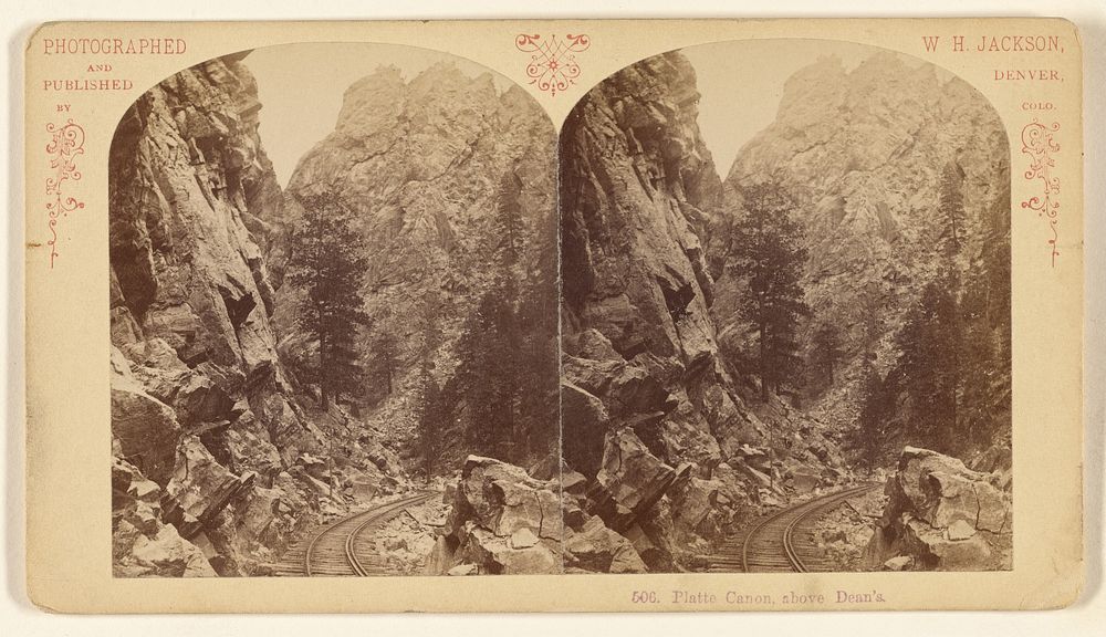 Platte Canon, above Dean's. by William Henry Jackson