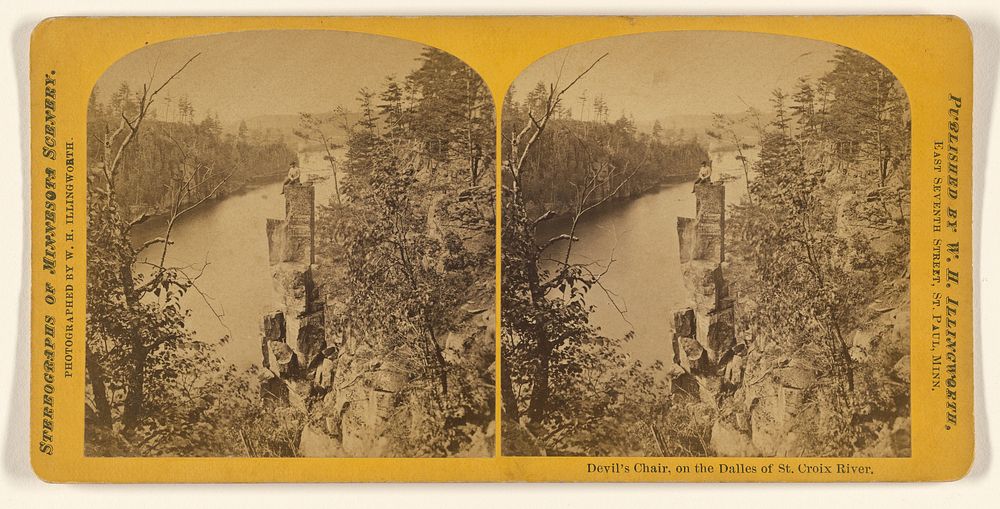Devil's Chair, on the Dalles of St. Croix River. by William H Illingworth