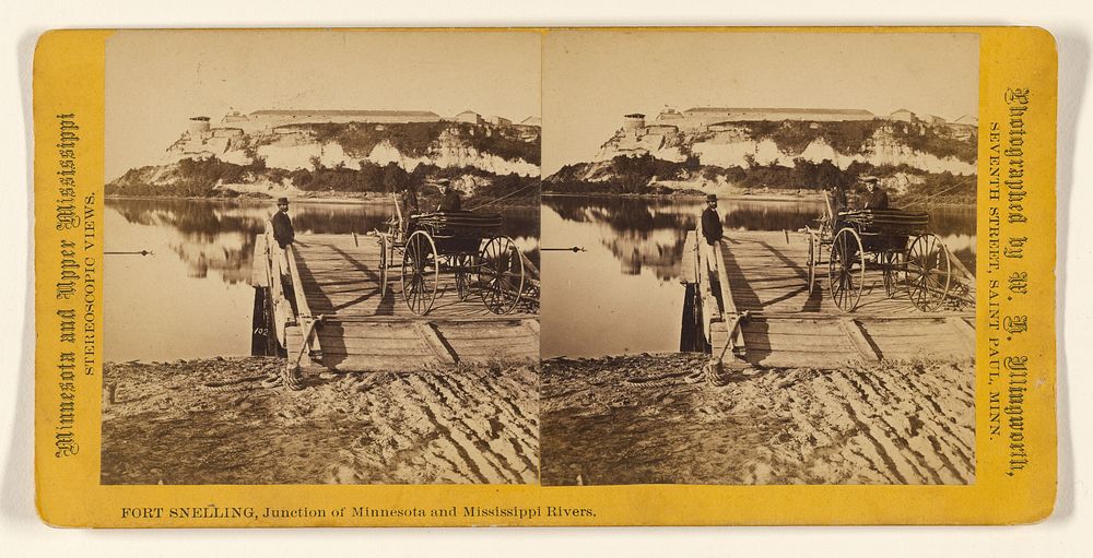 Fort Snelling, Junction of Minnesota and Mississippi Rivers. by William H Illingworth