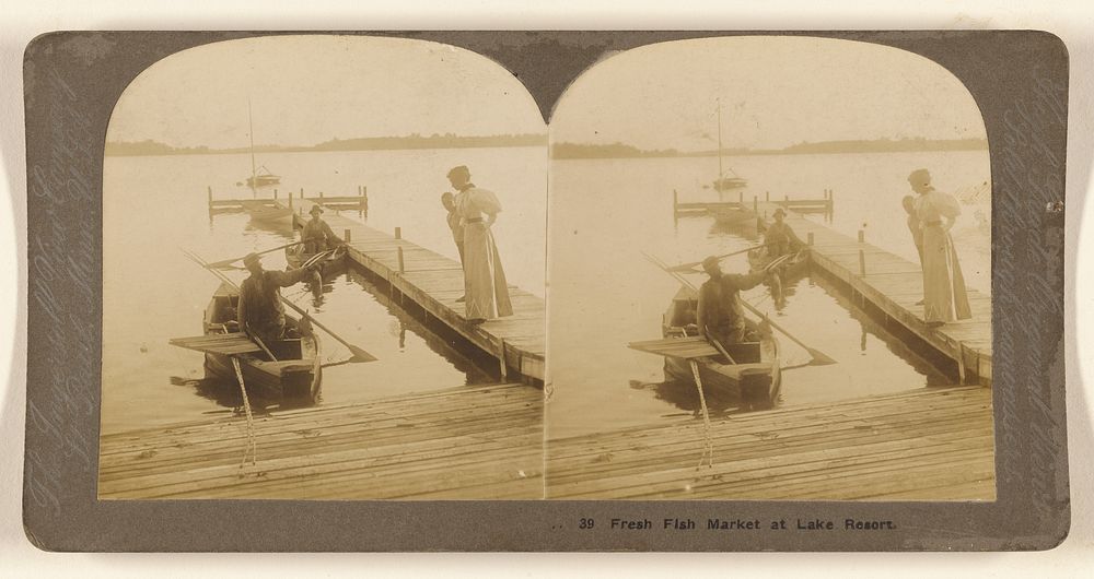 Fresh Fish Market at Lake Resort. by The Ingersoll View Company