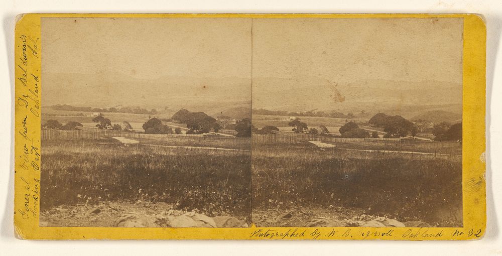 General View from Dr. Baldwin's Looking East. Oakland, Cal. by William Booker Ingersoll