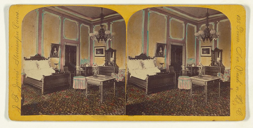 President Garfield's Bed Room, White House, Washington, D.C. by John F Jarvis