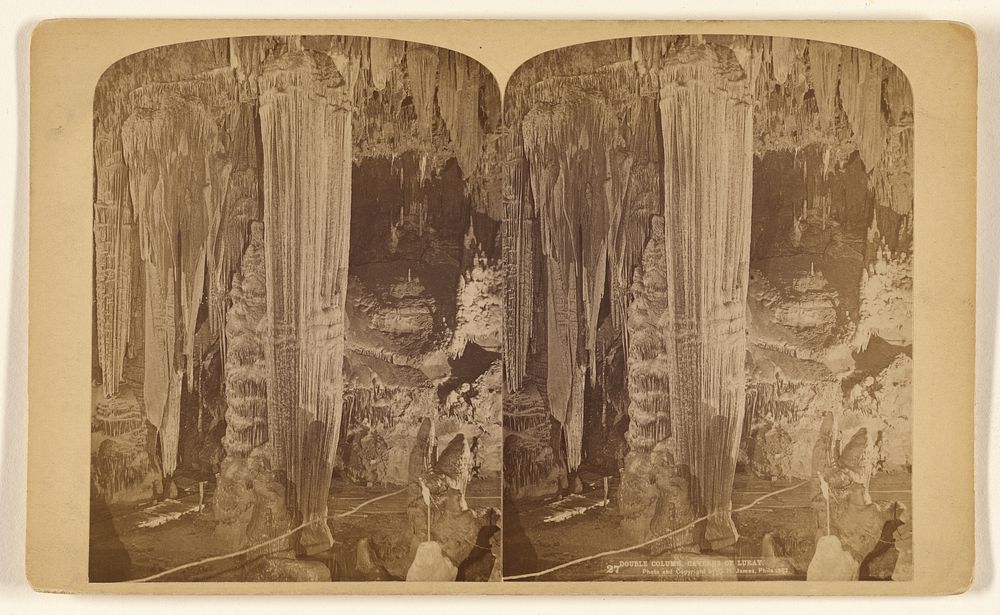 Double Column, Caverns of Luray [Virginia] by Charles H James