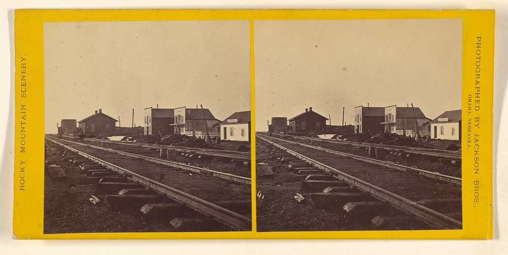 Town along the Union Pacific Railroad by William Henry Jackson and Co