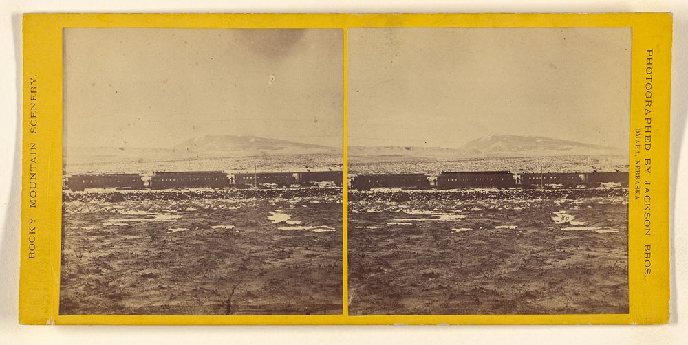 Railroad travelling across the plains by William Henry Jackson and Co