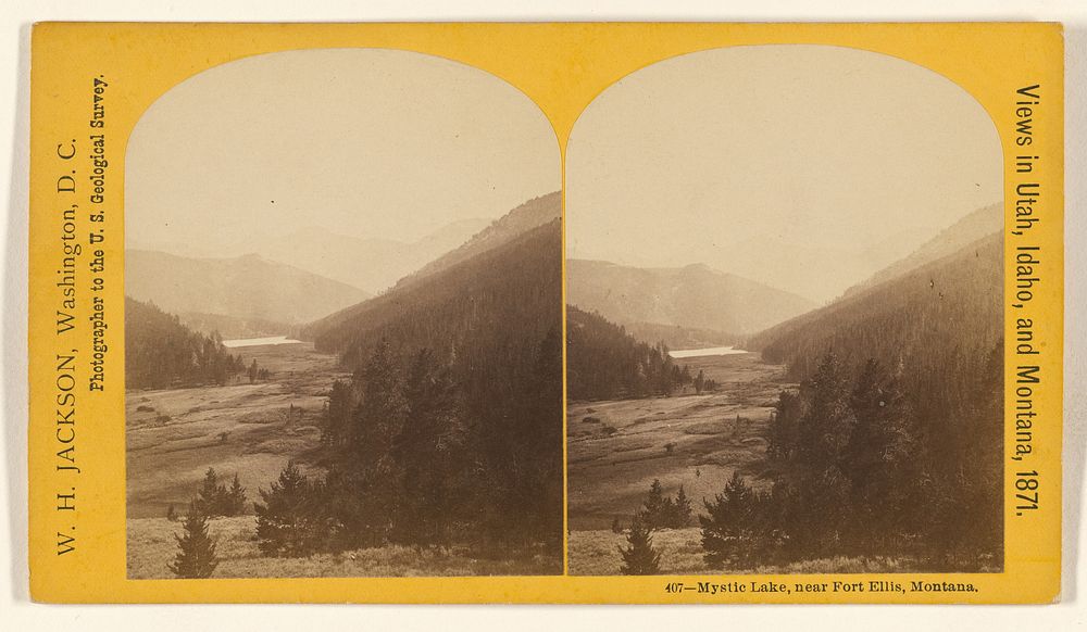 Mystic Lake, near Fort Ellis, Montana. by William Henry Jackson