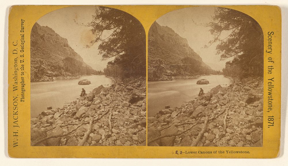 Lower Canons of the Yellowstone. by William Henry Jackson