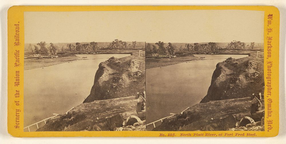 North Platte River, at Fort Fred Steel. by William Henry Jackson
