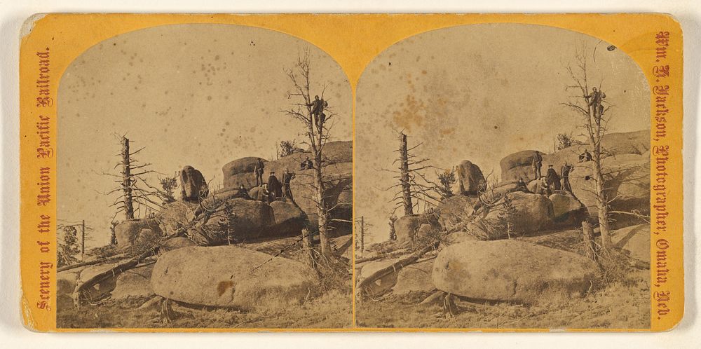 Rocks on Crow Creek by William Henry Jackson
