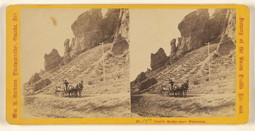 Needle Rocks near Wahsatch by William Henry Jackson
