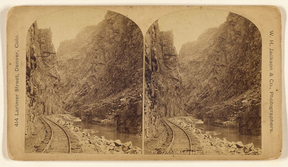 The Royal Gorge. by William Henry Jackson and Co