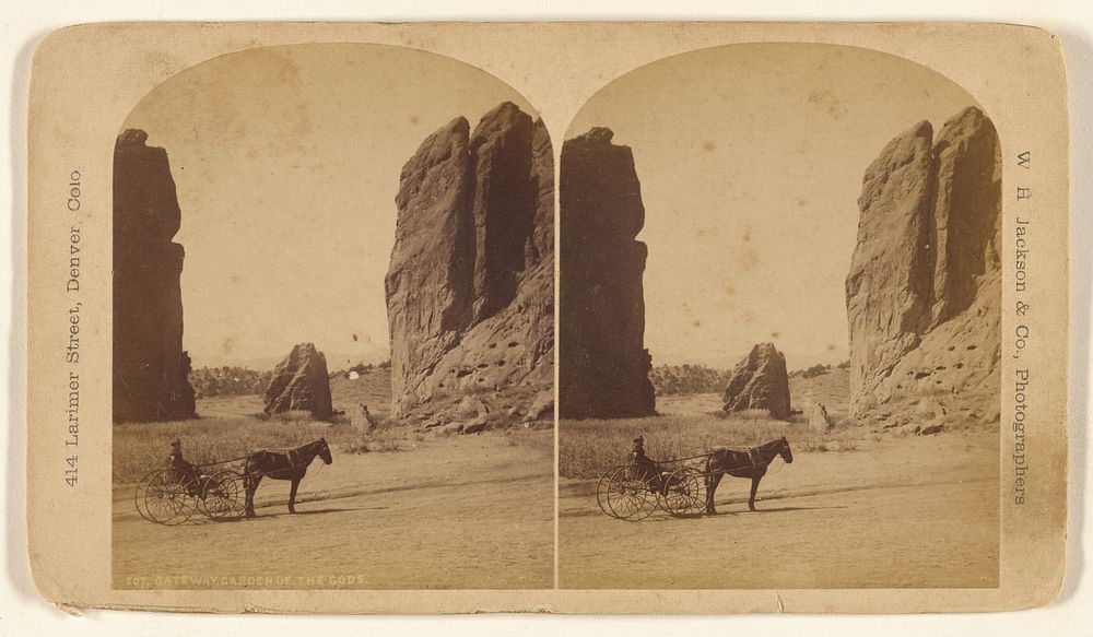 Gateway, Garden of the Gods. by William Henry Jackson and Co